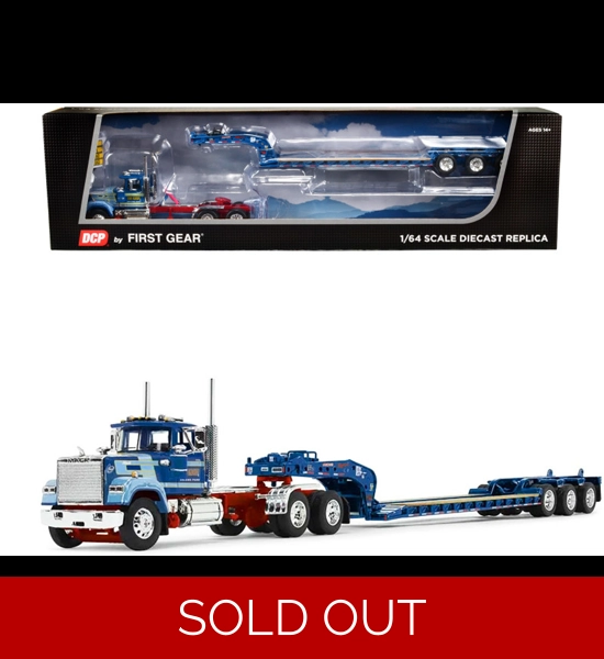 DCP Mack Super-Liner Day Cab W/Lowboy Trailer Diecast